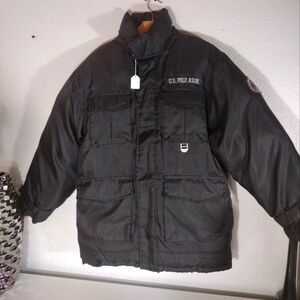 Vintage Polo men's puffer jacket size large